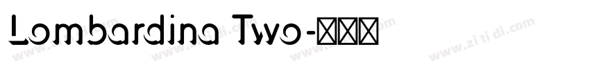 Lombardina Two字体转换